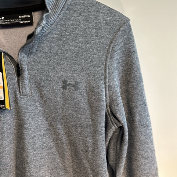 Under-Armour NWT Men’s X-Storm Loose Fit ¼  Zip Cold Gear Grey Small - Picture 7 of 10